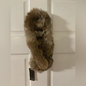 Valerie Stevens Brown Faux Fur Scarf